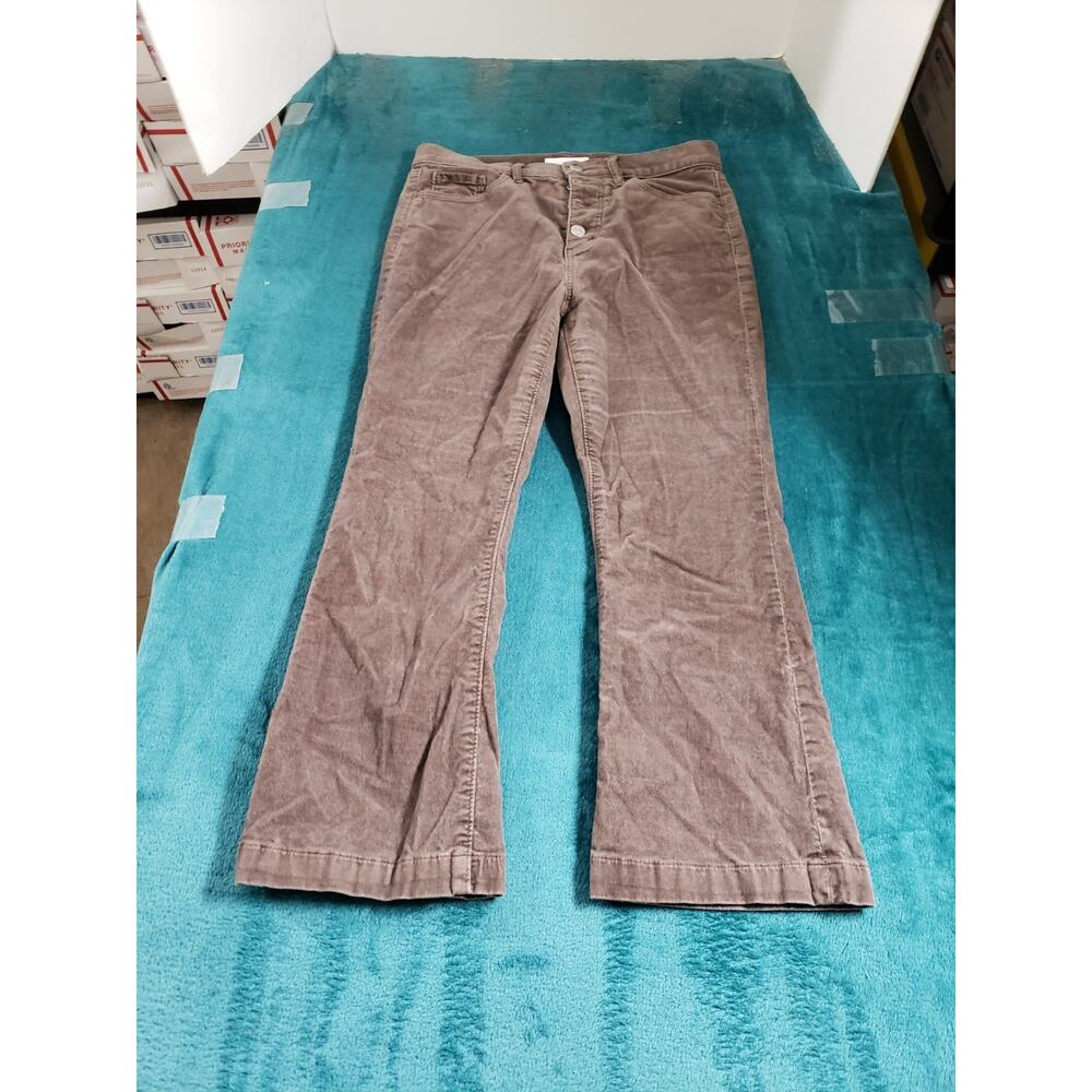 Loft Jeans Size 6 Petite Womens Brown Pants Stretch Mid Rise Ladies Flared